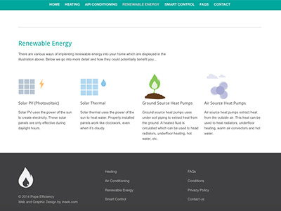 Pope Efficiency Web Design (Renewable Energy)
