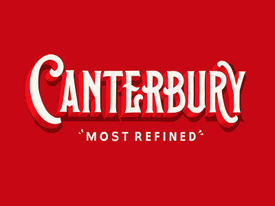 Canterbury Beer Logo branding design illustration logo typography