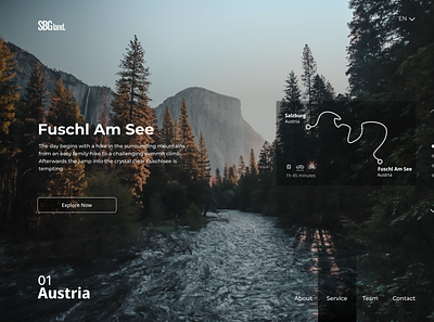 Travel web site design typography ui ux