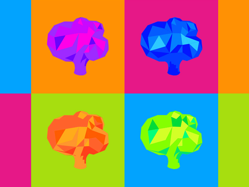 Brokoli Labs popart icon branding logo