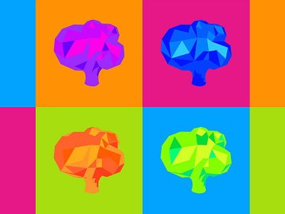 Brokoli Labs branding icon logo popart