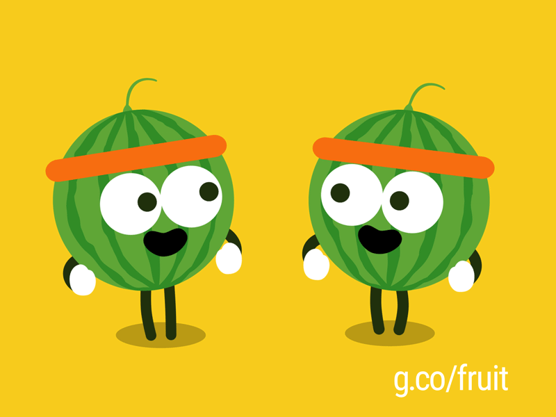 Melons doodle fruit google happy melon