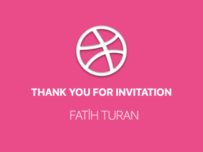 Thank you for dribbble invite