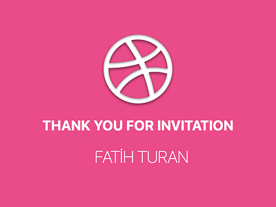 Thank you for dribbble invite debut dribbble first shot invitation thanks