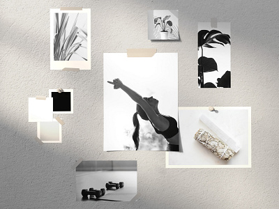 MoodBoard for Modern Yoga Studio