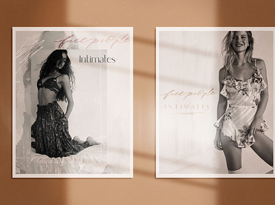 Free People Intimates Poster branding design graphic design logo