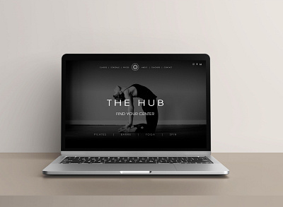 The Hub Yoga Studio Home Page - Web Design branding design graphic design logo typography ui ux