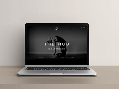 The Hub Yoga Studio Home Page - Web Design