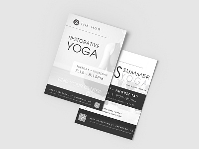 Yoga Studio Poster Design branding design graphic design logo typography