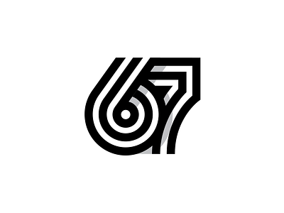 67 67 identity logo logo animation logo reveal mark number