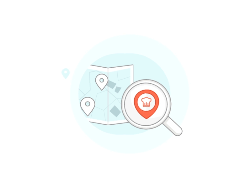 Searching animation clean icon loop search service simple white
