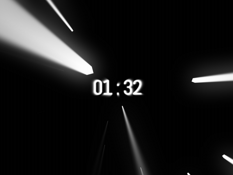 ITS : RAS : TIME : animatio clock digital intro its logo ras reveal time