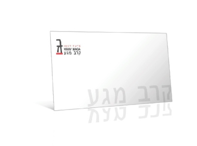 Krav Maga envelope DL format branding envelope