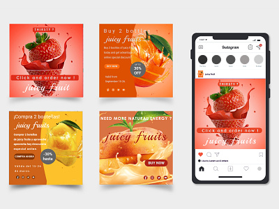 Juicy Fruit instagram advertisiment branding illustration photography social media