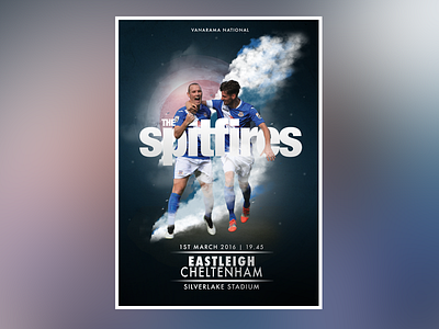 Match Day Poster EFC V Cheltenham design football match matchday poster sport