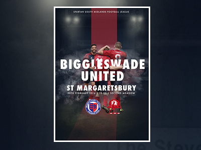 Biggleswade United Match day poster