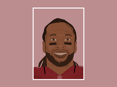 Larry Fitzgerald american football arizona cardinals football illustration poster sketch sport