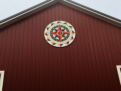 Hex Sign Completed finished hex sign outdoor traditional