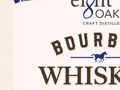 Bourbon Label blue bourbon whiskey