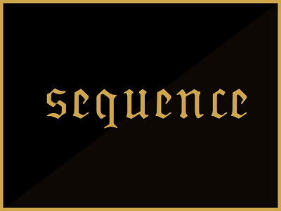 Sequence blackletter