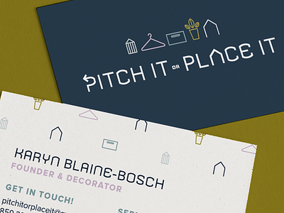 Pitch It or Place It Business Cards brand brand identity branding business cards design graphic design identity design logo print design