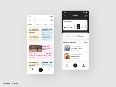 Notely | Note and Task Management App design mobile app note app task management typography ui useful app ux