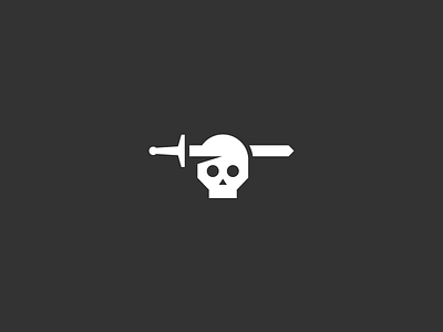 Skull Kabob band branding death design logo metal skull sword