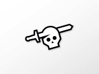 Skull & Sword Sticker