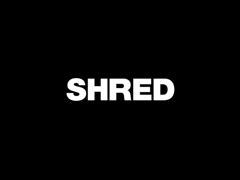 Shred Shed Branding branding design hardcore heavy logo metal motion music show typography