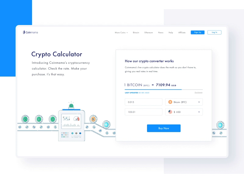 Crypto Calculator by Elinor Weiss on Dribbble