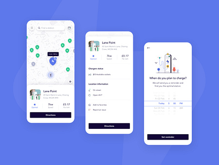 EV Charging Stations App by Elinor Weiss on Dribbble