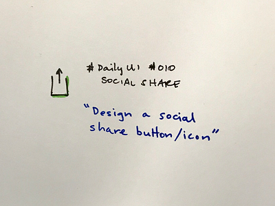 DailyUI #010 - Social Share 010 dailyui social share