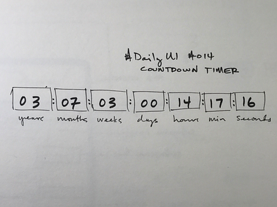 DailyUI #014 - Countdown Timer