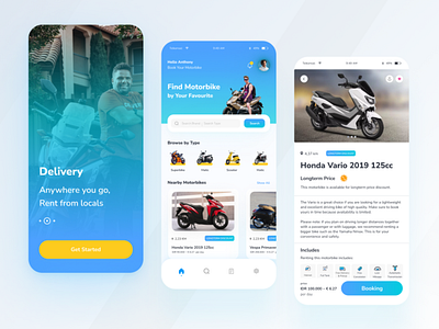 Rent Motorbike App Mobile User Interface car app crypto crytpcurrency desain ui ux ios app mobile app mobile ui ux rent app rent car rent motorbike rent motorcycle ui ui ux design ui ux mobile uiux user interface website design website ui ux