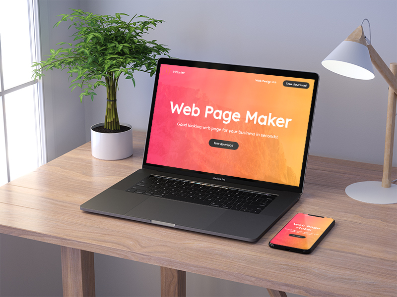 mobirise landing page creator