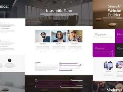 SpaceM theme in Mobirise Website Builder 3.6.4 bootstrap bootstrap themes colors css free download free software theme editing theme editor web design website builder website maker