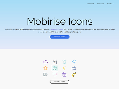 Mobirise icons