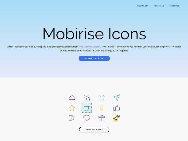 Download Mobirise Icons By Mobirise Builder On Dribbble