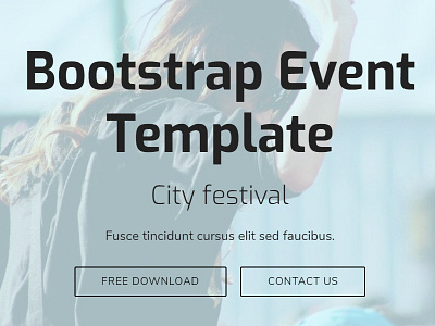 Mobirise Bootstrap Theme Generator v4.4.1 - Event Template! by Mobirise ...