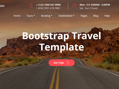 Mobirise v4.8.1 - Bootstrap Travel Template! bootstrap clean css design free illustration mobile responsive software ui webdesign webdevelopment website website builder