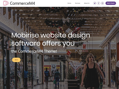 Mobirise website design software - the CommerceM4 Theme! amp best css css3 freetemplate html 5 mobiledesign mobirise responsivedesign