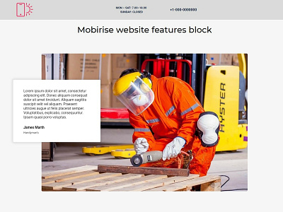 Mobirise website features block bootstrap bootstrap4 responsivedesign templatemonster webdesign