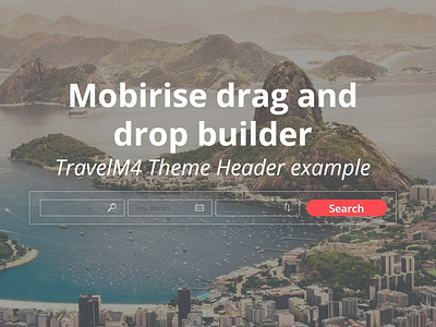 Mobirise drag and drop builder - TravelM4 Theme Header example best bootstrap4 html5 htmlcode htmlcss responsivedesign software templatemonster webdesign webdevelopment