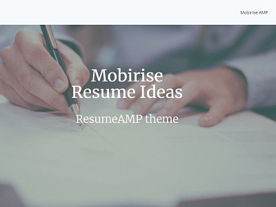 Mobirise Resume Ideas - Rsum MP theme bootstrap builder design digital download free html5 illustration mobile mobirise responsive software template web webdesign webdevelopment website website builder website creator website maker