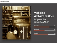 Mobirise Website Builder - Progress Bar WorkshopAMP