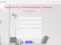 Mobirise Free Website Builder Software - Form Block
