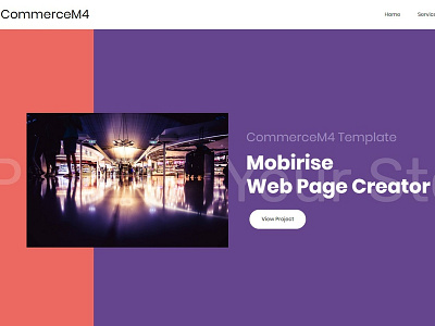 Mobirise Web Page Creator - CommerceM4 Template bootstrap builder design digital download free html html5 mobile mobirise responsive software template web webdesign webdevelopment website website builder website creator website maker