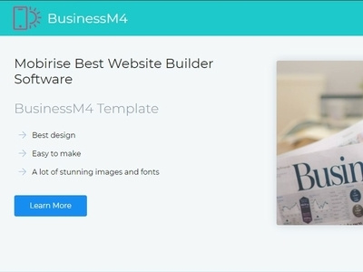 Mobirise Best Website Builder Software - BusinessM4 Template bootstrap builder design digital download free html html5 mobile mobirise responsive software template web webdesign webdevelopment website website builder website creator website maker