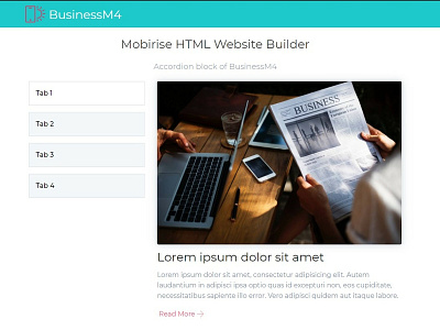 Mobirise HTML Website Builder - Accordion block of BusinessM4 bootstrap builder design digital download free html html5 mobile mobirise responsive software template web webdesign webdevelopment website website builder website creator website maker