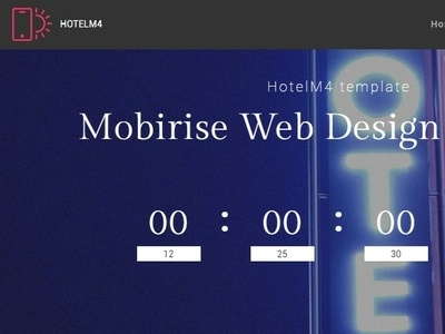 Mobirise Web Design Software - HotelM4 Template bootstrap builder design digital download free html html5 mobile mobirise responsive software template web webdesign webdevelopment website website builder website creator website maker